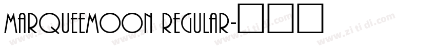 MarqueeMoon Regular字体转换
